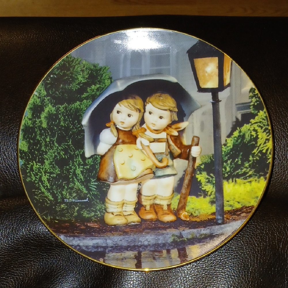 Vintage Hummel Collectible Plate 'Stormy Weather'